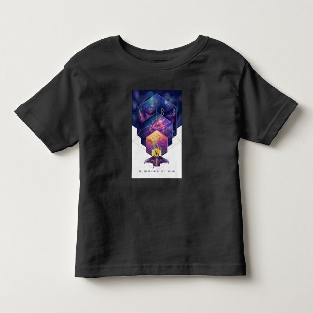 James Webb Space Telescope Illustration Art T Shirt (Framsida)