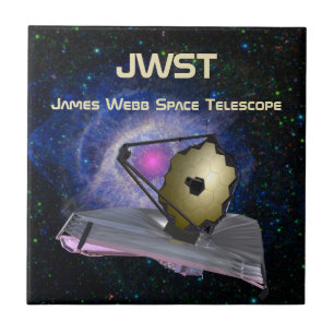 James Webb Space Telescope JWST Ceramic Tile Kakelplatta