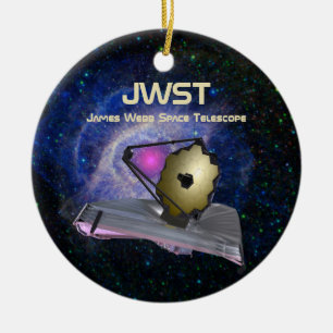James Webb Space Telescope JWST Julgransprydnad Keramik