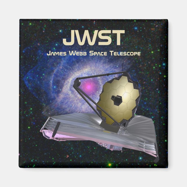 James Webb Space Telescope JWST Magnet (Framsidan)