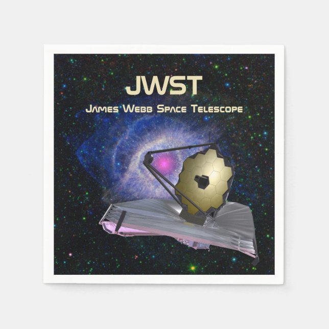 James Webb Space Telescope JWST Pappersservett (Framsidan)
