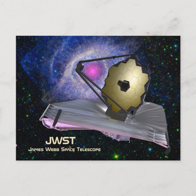 James Webb Space Telescope JWST Vykort (Framsida)