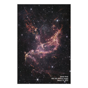 James Webb Space Telescope NGC 346 (NIRCam Image) Fototryck
