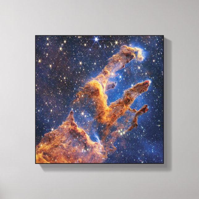 James Webb Space Telescope Pillars of Creation Canvastryck (Framsida)