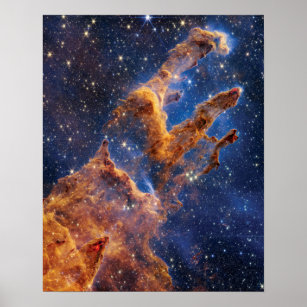 James Webb Space Telescope Pillars of Creation Poster