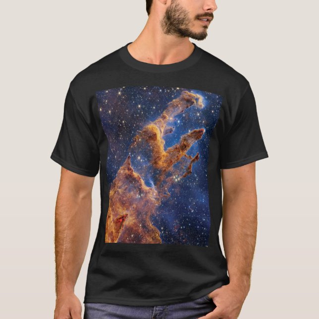 James Webb Space Telescope Pillars of Creation T Shirt (Framsida)