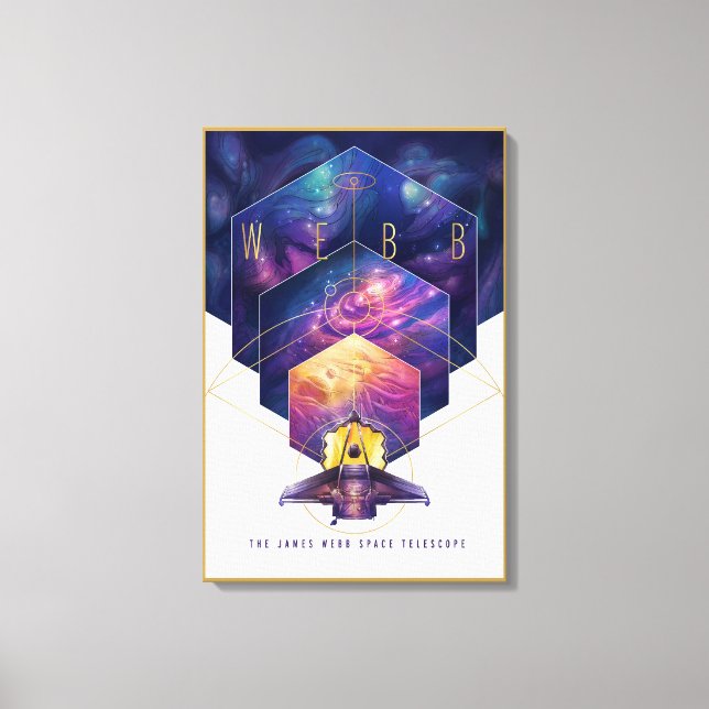 James Webb Space Telescope Poster. Canvastryck (Framsida)