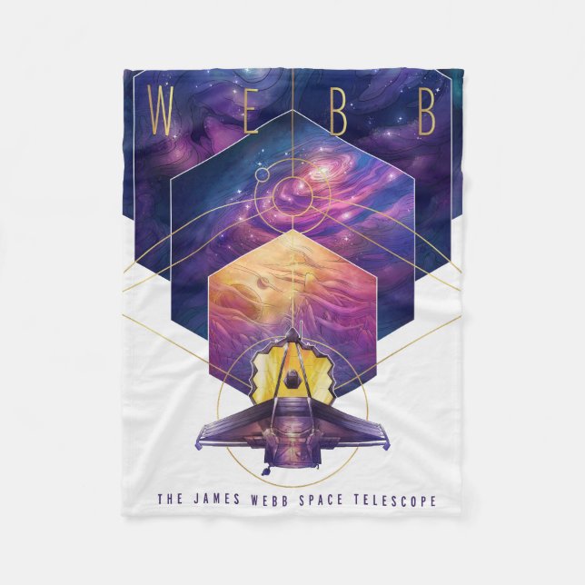 James Webb Space Telescope Poster. Fleecefilt (Framsidan)