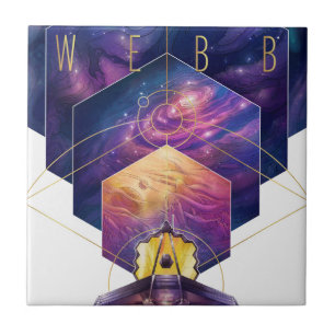 James Webb Space Telescope Poster. Kakelplatta