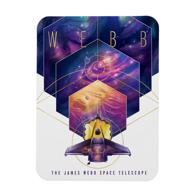 James Webb Space Telescope Poster. Magnet (Vertikal)