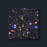 James Webb Space Telescope Simulation - Pop Art Canvastryck<br><div class="desc">En förbättrad popkonsimulering av James Webb Space Telescopes synfält fält visar miljarder galaxer med oöverträffad klarhet.</div>