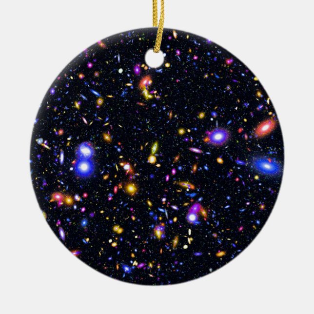 James Webb Space Telescope Simulation - Pop Art Julgransprydnad Keramik (Framsidan)