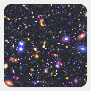 James Webb Space Telescope-simulering - Popkonst Fyrkantigt Klistermärke