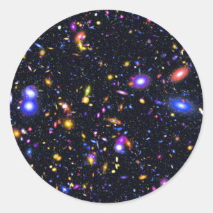 James Webb Space Telescope-simulering - Popkonst Runt Klistermärke