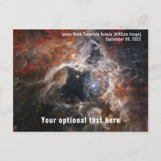 James Webb Space Telescope Tarantula Nebula NIRCam Vykort
