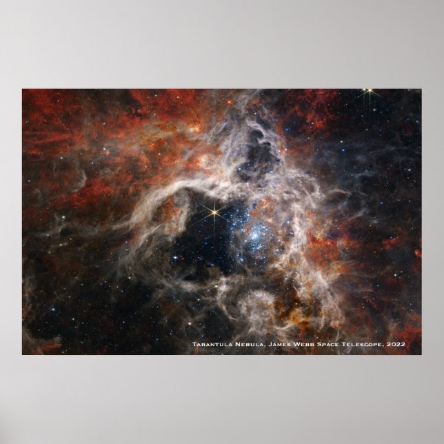 James Webb Tarantula Nebula Hi-Res Image 2022 Poster (Framsidan)