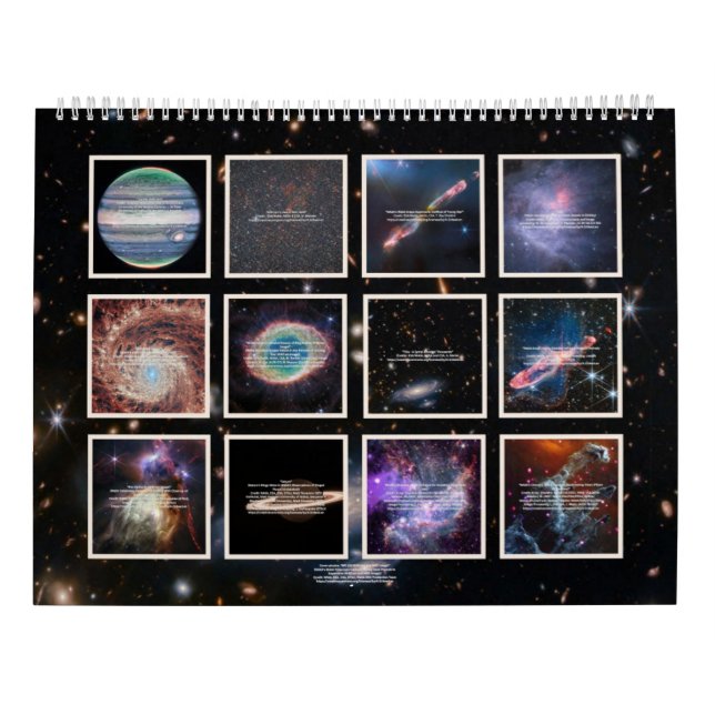 James Webb Telescope Photo Kalender (Baksida)