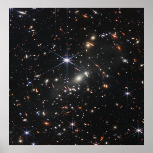 James Webbs första djupfält av universum Poster (Framsidan)