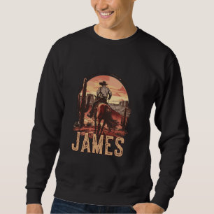 James Westernare Land Cowboy Kids Småbarn Boys Lång Ärmad Tröja