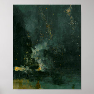 James Whistle - Nocturne in Black and Guld, The Fa Poster