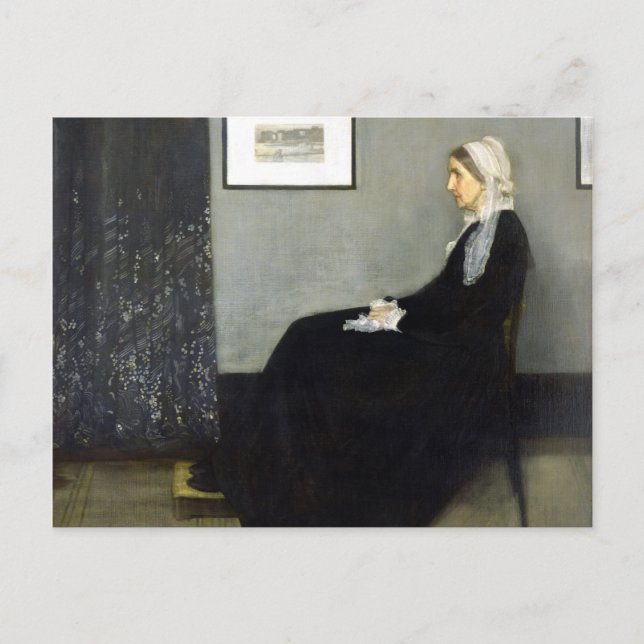 JAMES WHISTLER - Arrangemang i grått och svart Vykort (Framsida)