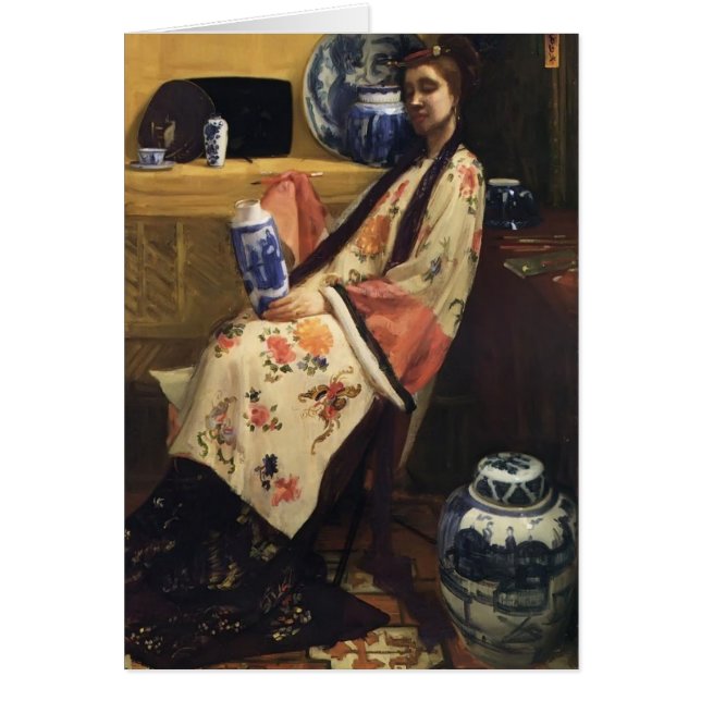 James whistler- Lang Leizen av sexen markerar Hälsningskort (Framsidan)