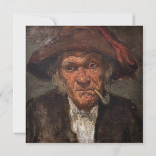 James Whistler - Man Smoking a Pipe Inbjudningar