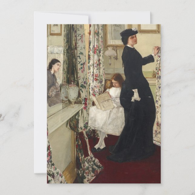 James Whistler - Music Room Tack Kort (Framsida)