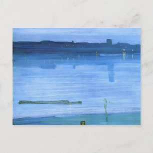 James Whistler- Nocturne, Blue och Silver: Chelsea Vykort