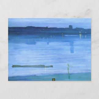 James Whistler- Nocturne, Blue och Silver: Chelsea Vykort