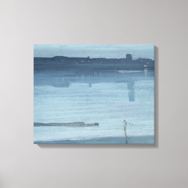 James Whistler - Nocturne: Chelsea Canvastryck (Framsida)
