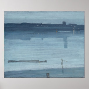 James Whistler - Nocturne: Chelsea Poster
