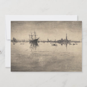 James Whistler-Nocturne från Venedig Tack Kort