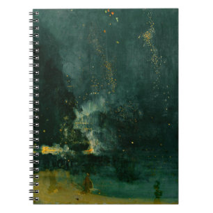 James Whistler - Nocturne in Black and Guld Anteckningsbok