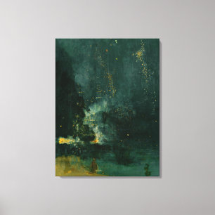 James Whistler - Nocturne in Black and Guld Canvastryck