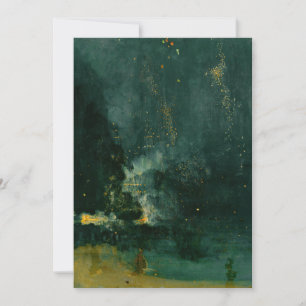James Whistler - Nocturne in Black and Guld Inbjudningar