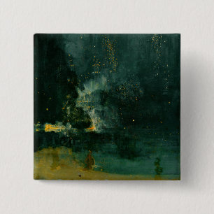 James Whistler - Nocturne in Black and Guld Knapp