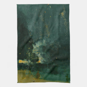 James Whistler - Nocturne in Black and Guld Kökshandduk