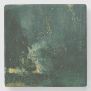 James Whistler - Nocturne in Black and Guld Stenunderlägg