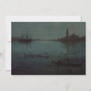James Whistler - Nocturne: Lagunen, Venedig Tack Kort