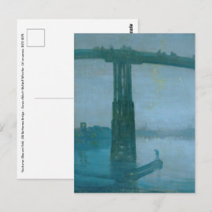 James Whistler - Nocturne, Old Battersea Bridge Vykort