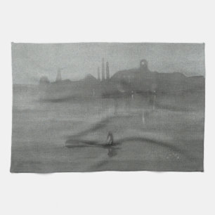 James Whistler - Nocturne: Thames at Battersea Kökshandduk