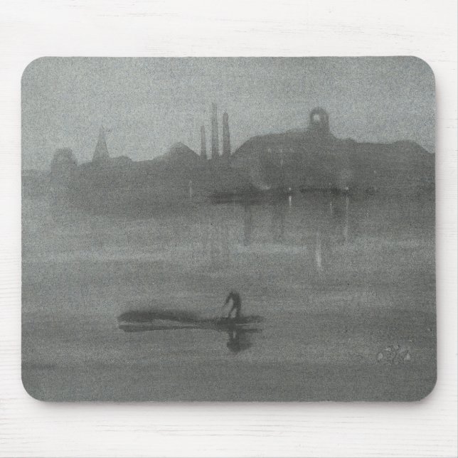 James Whistler - Nocturne: Thames at Battersea Musmatta (Framsidan)