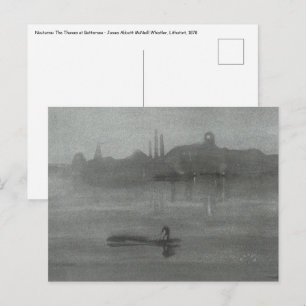 James Whistler - Nocturne: Themsen vid Battersea Vykort
