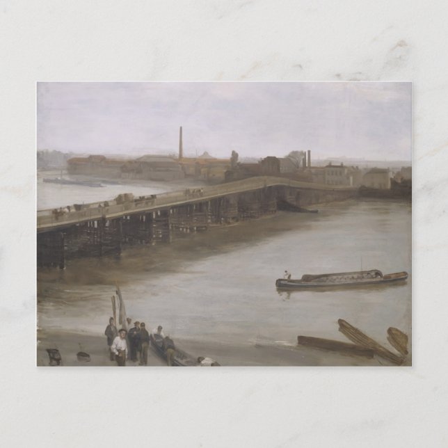 James Whistler- Old Battersea Bridge Vykort (Framsida)