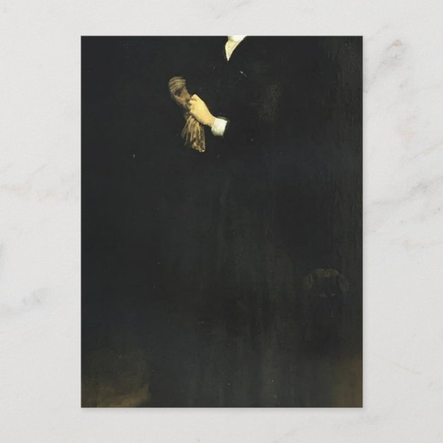 James Whistler- Porträtt från Cassatt Vykort (Framsida)