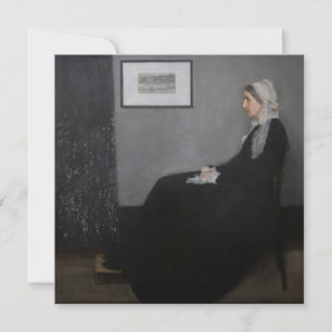 James Whistler - Porträtt i konstnärens Mor Inbjudningar