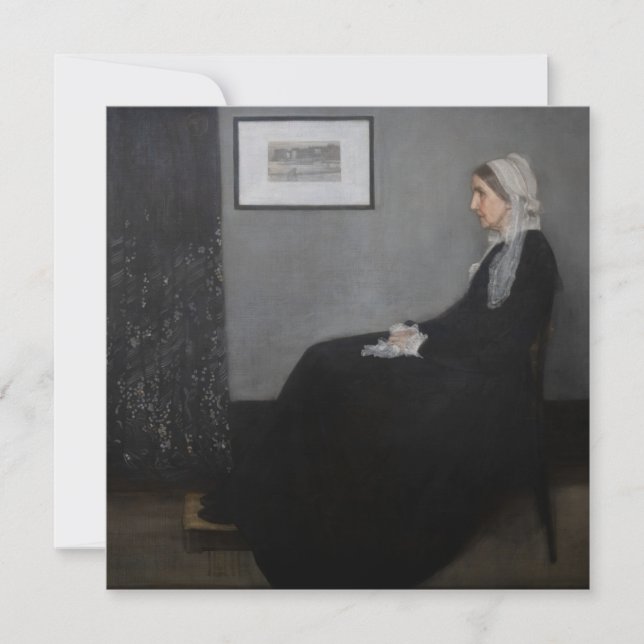 James Whistler - Porträtt i konstnärens Mor Inbjudningar (Framsida)