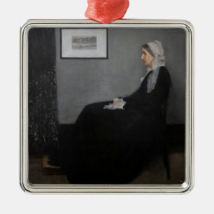 James Whistler - Porträtt i konstnärens Mor Julgransprydnad Metall