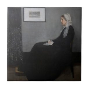 James Whistler - Porträtt i konstnärens Mor Kakelplatta